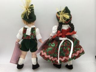 1992 Ltd Ed.  Madame Alexander ‘The Alpine Christmas Twins’ 8” Dolls No.  1611/2000 2