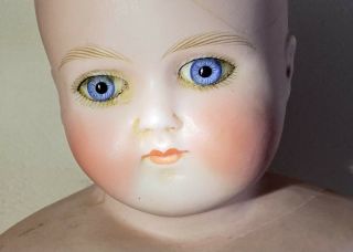 Antique Turned Head French Fashion Abg Shoulder - Plate Doll Head Needs Restoring