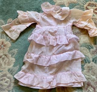 Gorgeous Antique 3 Pc Outfit For French Or German Bisque Doll