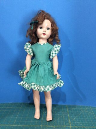 Vintage 19” Hard Plastic Walker Doll W Teeth Artisan Little Miss Gadabout Beauty