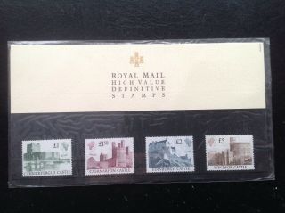 Gb Stamps 1988 High Value Definitive Presentation Pack No 18 Castles