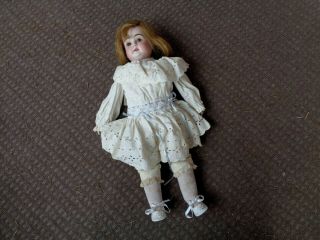 Vintage Antique German Bisque Head Girl Doll Kestner Marked A6 Made In Germany