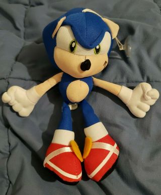 2003 Sega Generic Sonic The Hedgehog Sonic Stuffed Plush Doll Adventure