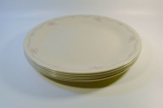 Corelle English Breakfast Pattern 10 - 1/4 Inch Dinner Plates Set Of 6