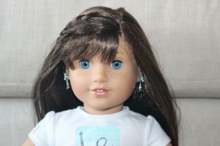 American Girl Grace Thomas Doll With Pierced Ears And Earrings Meet Outfit