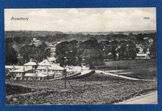 Amesbury Pc 1911 Popeswood Nr Bracknell Single Circle Postmark X50