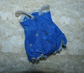 RARE vintage Madame Alexander Stunning Tagged Cissette Royal Blue Bathing Suit 3