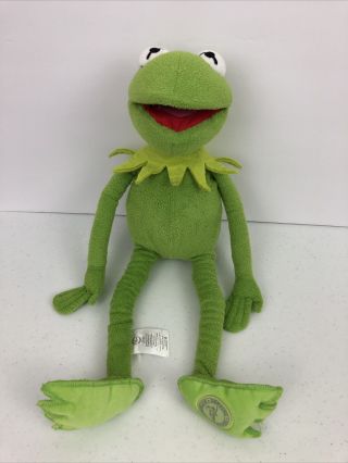 Muppets Kermit The Frog Disney Store Authentic 18 " Stuffed Plush