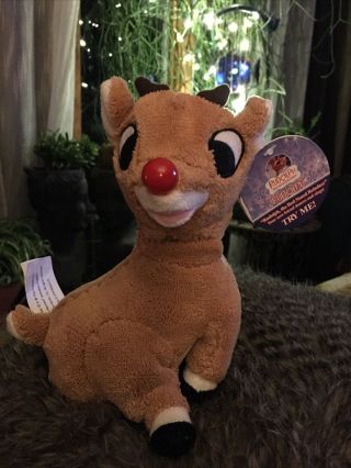 Rudolph The Red Nosed Reindeer Animated Singing Plush “rudolph” By Gemmy
