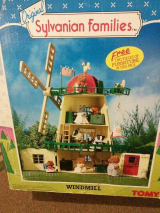 Vintage Sylvanian Families Tomy 80s/90s Windmill