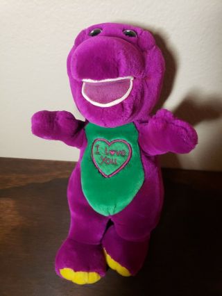 Lyons Golden Bear Co Barney Purple Dinosaur Plush Stuffed Sings I Love You 10
