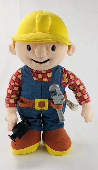 Bob The Builder Talking Doll Stuffed Animal Playskool 13” -