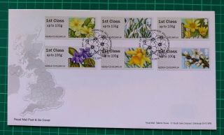 2014 Post & Go Spring Flowers Pack Stamps Fdc Primrose Hill Huddersfield Pmk