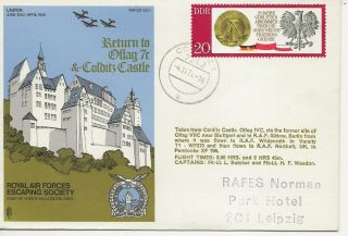 Raf Comm/fdc - Return To Oflag 7c & Colditz Castle - Signed - 1971 (1228)