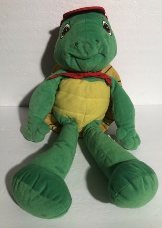 Vintage 90s Franklin Turtle 23” Plush Stuffed Animal Toy Nelvana Nanco Read Desc