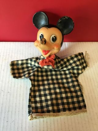 Vintage W.  D.  P.  Walt Disney Gund Disney Mickey Mouse Hand Puppet