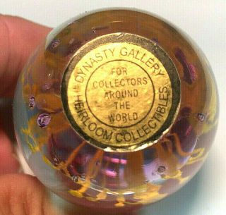Dynasty Gallery Heirloom Collectables Glass Paperweight with Label 3