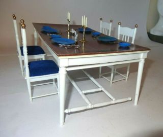 Vintage,  1970s Sindy,  Dining table and chairs I piece missing. 3