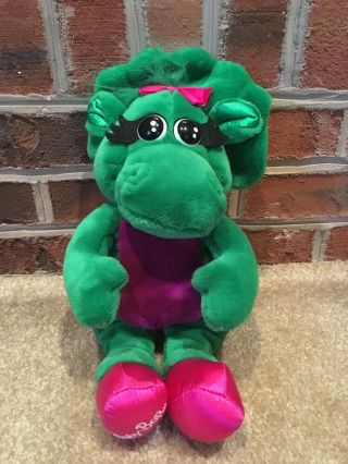 Barney Vintage 1992 Baby Bop Dinosaur 14 " Plush Stuffed Animal Doll
