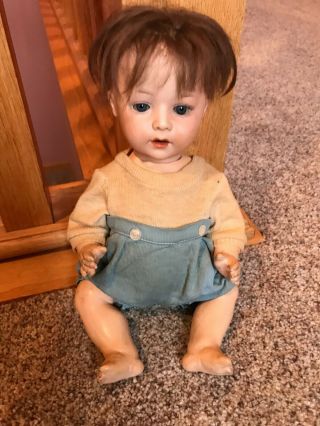 12 " Cute Htf Rare Armand Marseille German Bisque Head Antique Baby Doll 233 Tlc