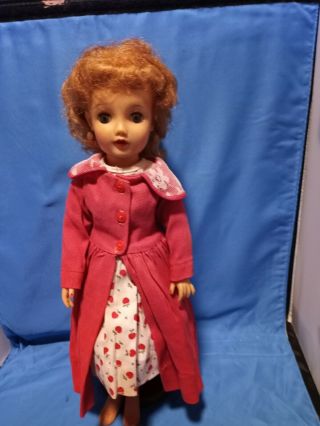 Vintage 1950s Revlon Doll By Ideal 18 " She Is So With Clothes.