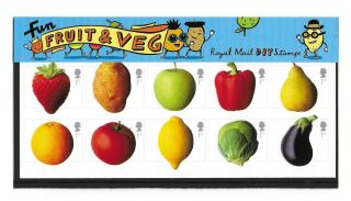 2003 Gb Fun Fruit And Vegetables Presentation Pack.