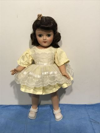 Such A Timeless Beauty Ideal P - 91 15” Toni Doll Tagged Dress Blue Eyes Dark Wig