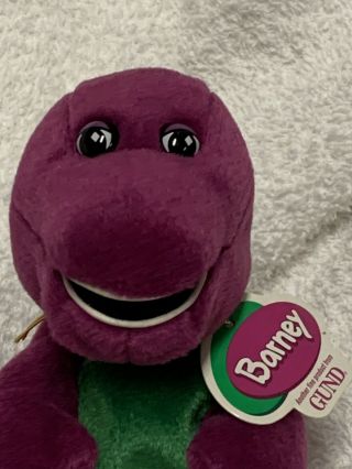 Vintage Barney Plush Purple Bear Stuffed Animal Dinosaur 7 Inch Gb5