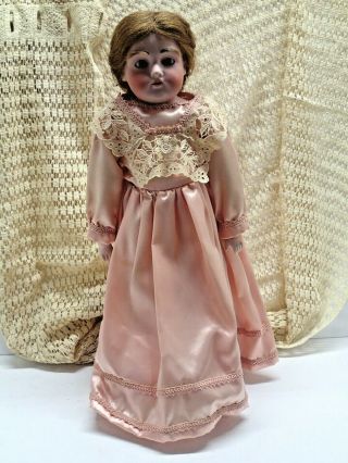 Antique J.  D.  Kestner Germany Marked 19 Inch Bisque Head Doll Kid Leather Body