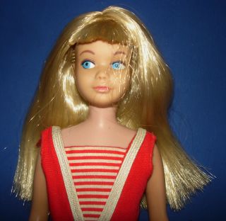 Vintage Blonde Straight Leg Skipper Doll & Accessories Mattel 1964 - 68