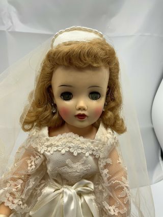 Vintage Honey Blond Vt - 18” Ideal Revlon High Heel Fashion Bride Doll