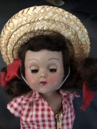 Vintage Vogue Ginny doll Country Girl Arms Loose No Box Or Paperwork 3