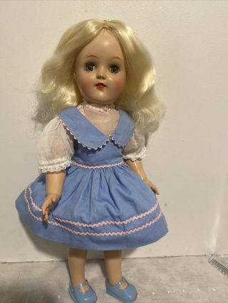 Gorgeous Doll Ideal P - 91 15” Toni Doll Tagged Toni Dress Great Face & Eyes