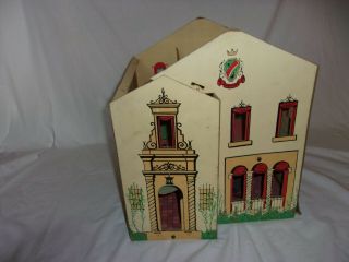 Rare Vintage 1920/30s Tootsietoy Toy Book Board Spanish Mansion Dollhouse As - Is