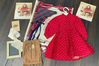 Pleasant Company American Girl Kirsten School Dress With Accessories