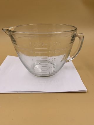 Anchor Hocking 8 Cup Measuring Glass Batter Bowl - 2 Quart 2l - Clear
