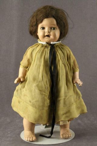 Vintage Estate Toy Composition Baby Doll 18 " Sleep Eye German Armand Marseille