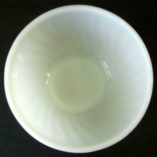 Vintage Fire King White Swirl Mixing Bowl 7 Inch 2