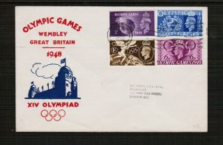 Great Britain 1948 Olympic Games First Day Cover
