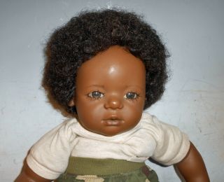 Anette Himstedt Character Doll Mo Colored Baby Boy 22 "