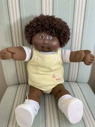 Vintage 1983 Cabbage Patch Kids Boy Aa Doll Double Hong Kong Fuzzy Hair Hm1 P
