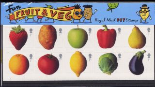 Gb 2003 Fruit And Vegtables Presentation Pack No.  345