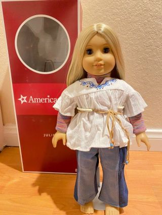 American Girl Julie Doll W/ Book And Box In