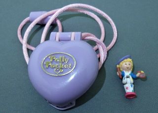 Polly Pocket Pretty Picture Painting Locket Complete 1991 Vintage Bluebird