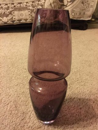 Marc Aurel Crystal Vase Purple 12 "