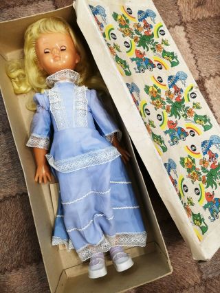 Rare Doll 1970s Ussr Vintage Soviet Russian Plastic Toy 27 Inch Collectible Doll