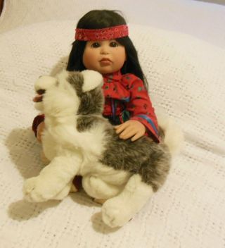 Lizard Chaser 19 " Virginia Turner Doll Native American Indian Limited Ed