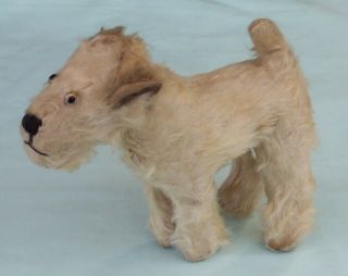Chad Valley Mohair Terrier Dog England Royal Warrant 2 Labels Teddy Bear Toy