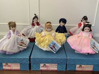 Madame Alexander Little Women Dolls,  Complete Set Of 6 (boxed),  Vintage 70s