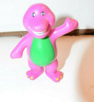 Vintage 1996 Barney The Dinosaur 3 " Pvc Figure Toy Cake Topper The Lyons Group